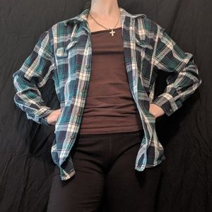 cozy turquoise flannel